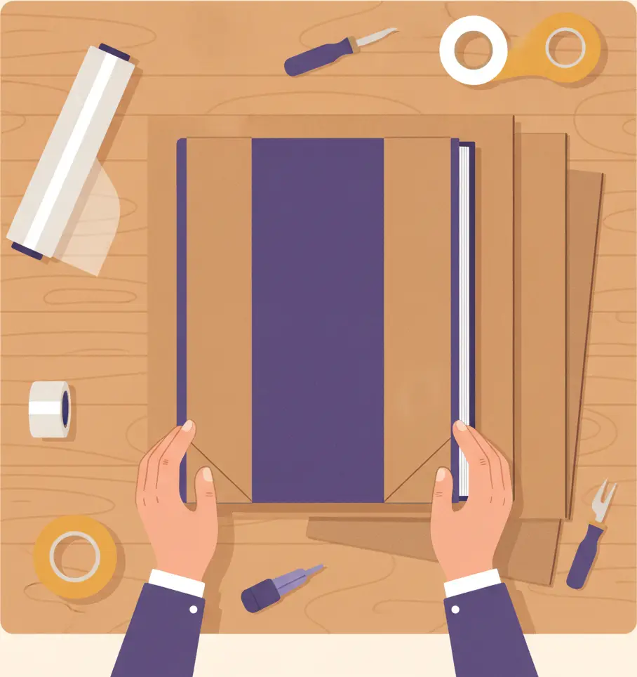Cómo empaquetar un libro de gran formato o arte sin que se doble