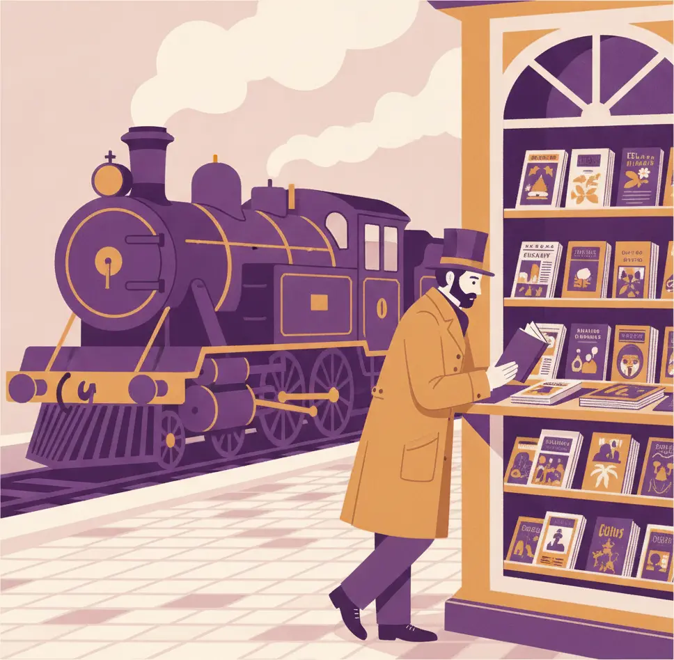 El papel de las estaciones de tren en el libro de bolsillo