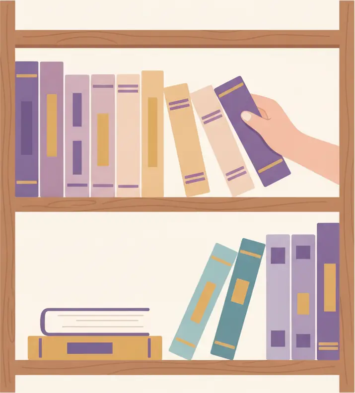 Cómo organizar una estantería por colores sin dañar tus libros