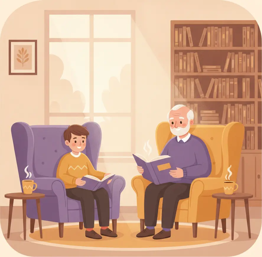 Cómo crear un club de lectura intergeneracional de barrio entre abuelos y nietos