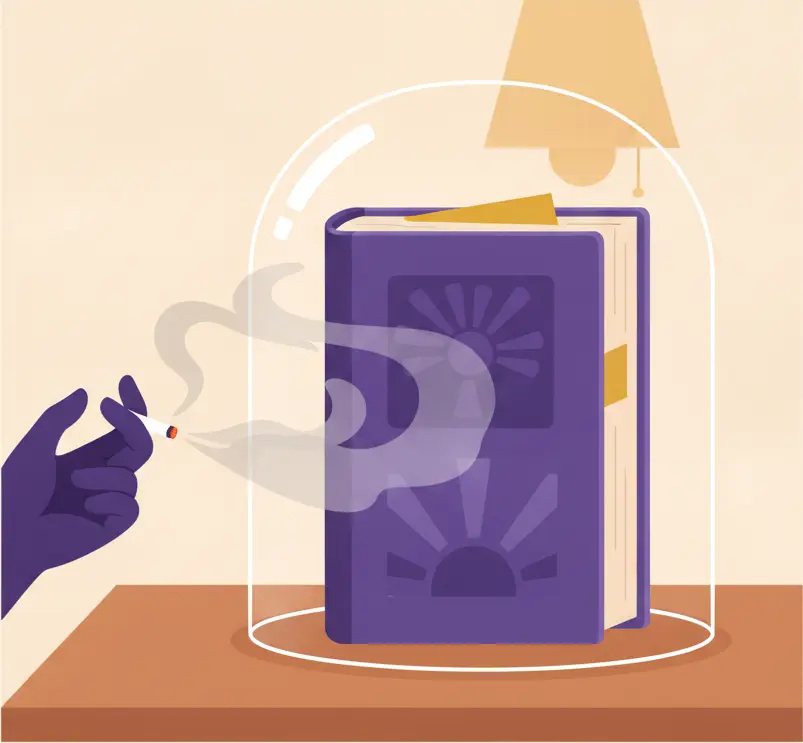 Evitar que los libros cojan olor a tabaco antes de venderlos