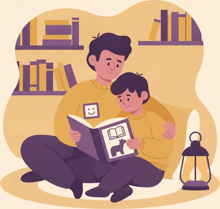 Cómo adaptar la lectura compartida en voz alta para niños con TEA