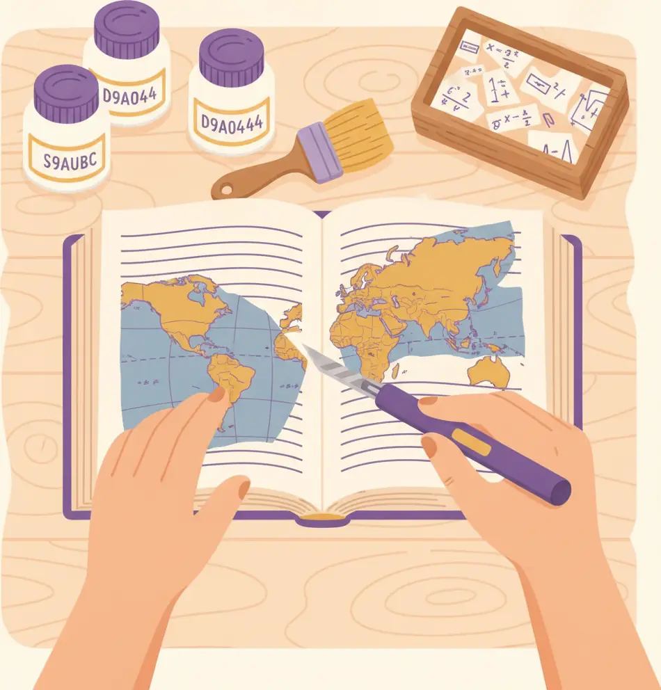 Reutilizar páginas de libros irreparables para decoupage y DIY