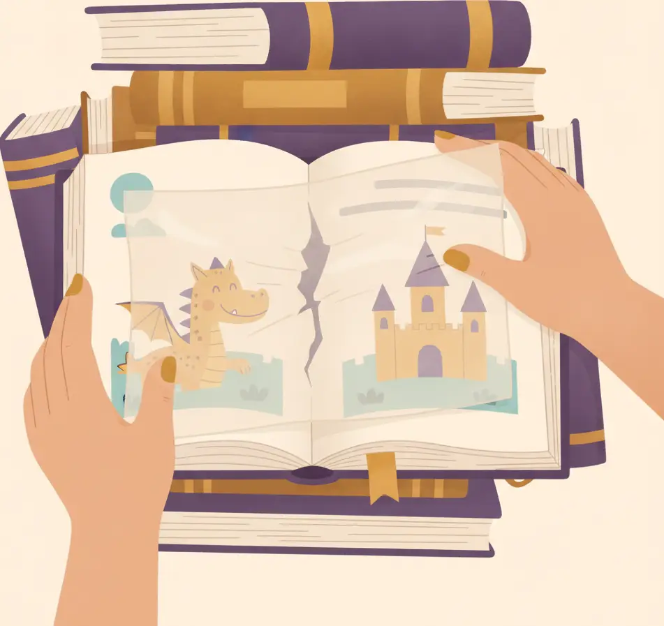 Cómo alisar páginas de cartón arrugadas en libros infantiles