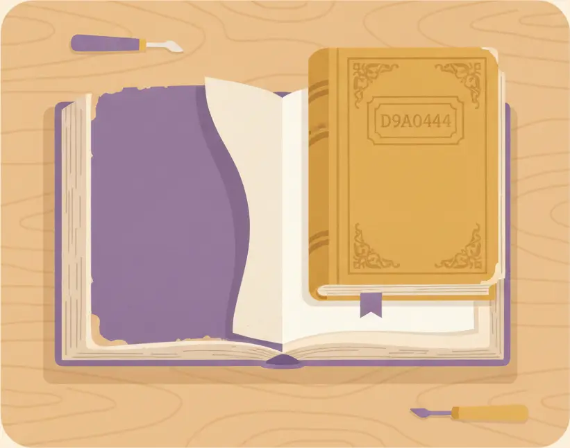 Cómo enderezar solapas dobladas en libros de segunda mano