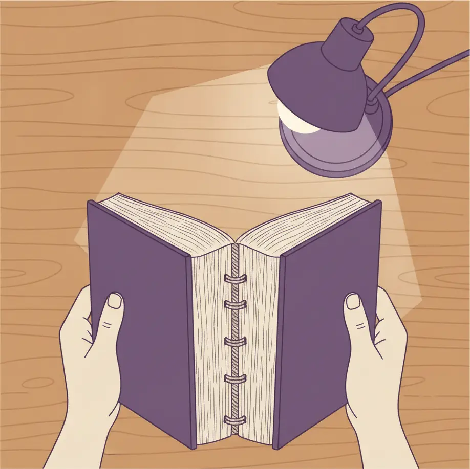 Cómo revisar cuadernillos cosidos en libros antiguos en mano