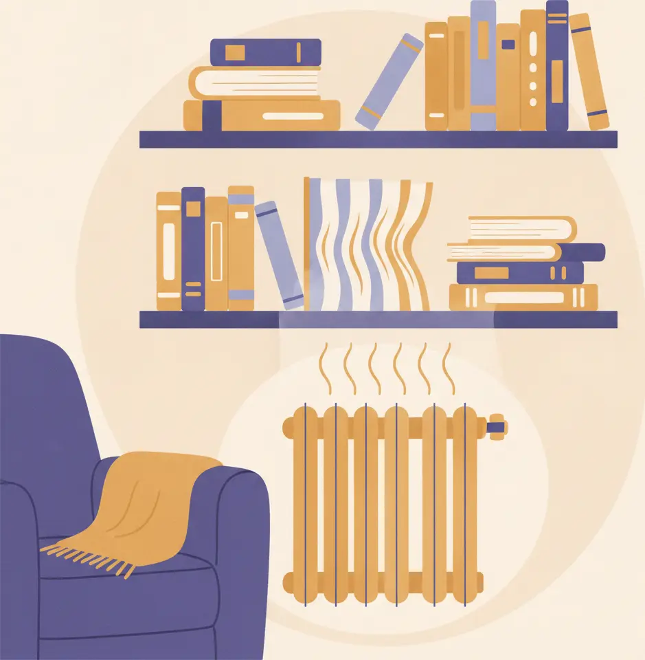 Cómo evitar que las hojas de los libros se comben por la calefacción