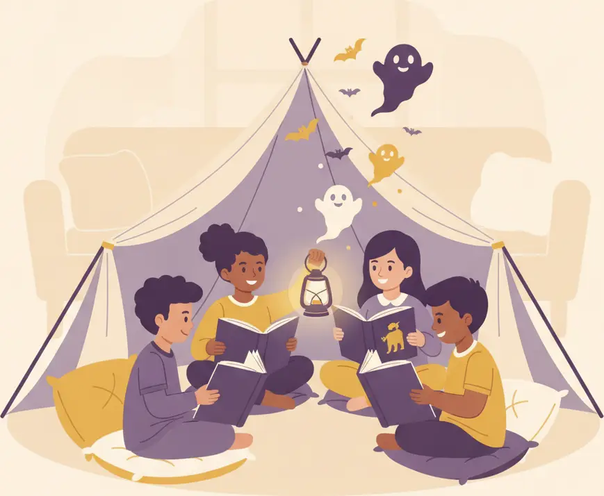 Cómo organizar un club de lectura infantil de misterio y terror suave para Halloween