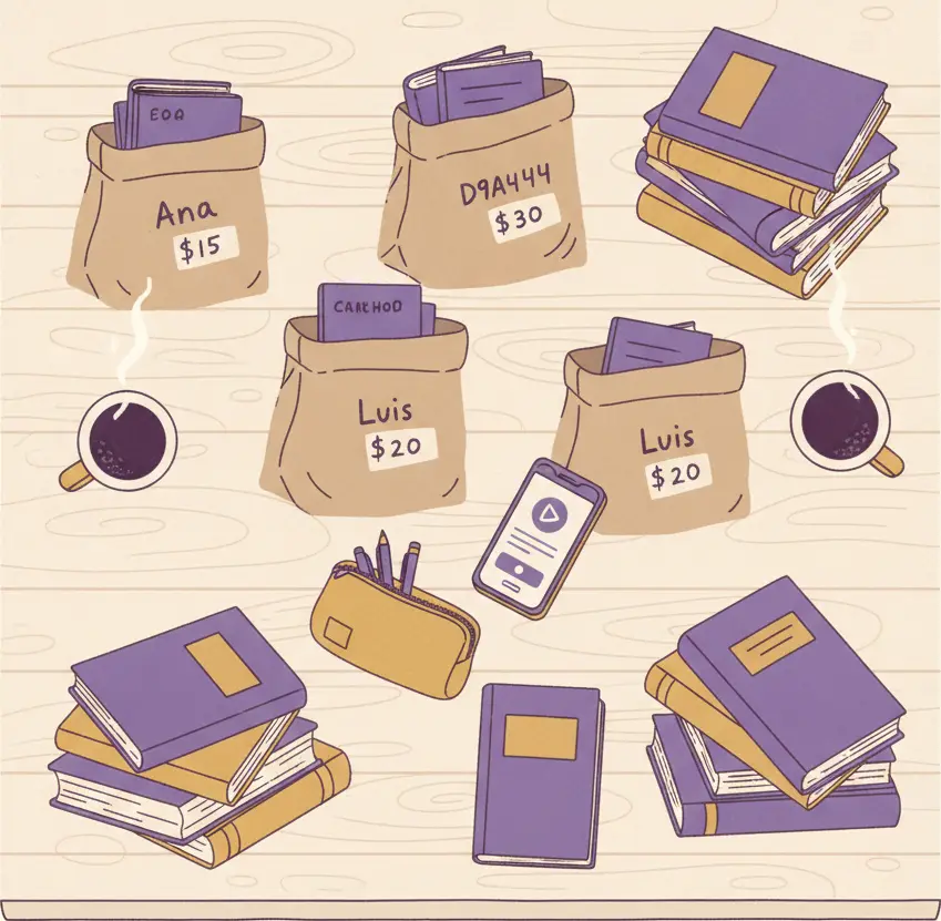 Organizar una quedada para entregar libros escolares en mano