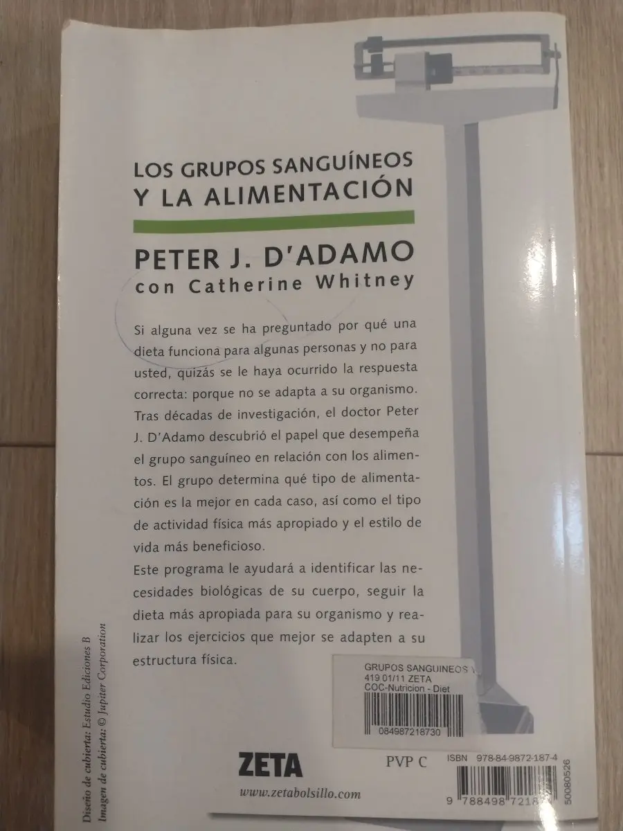 Los grupos sanguíneos y la alimentación