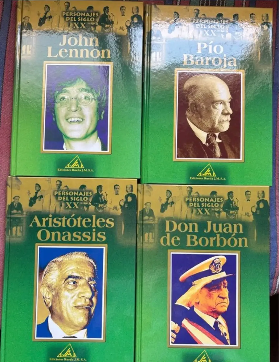Lote de 4 libros: Pío Baroja, John Lennon y más
