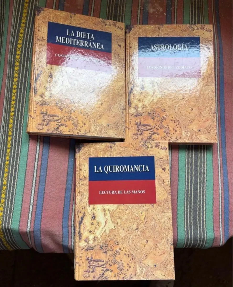 Lote de 3 libros: La alimentación mediterránea: historia, cultura, nutrición, ASTROLOGÍA y más