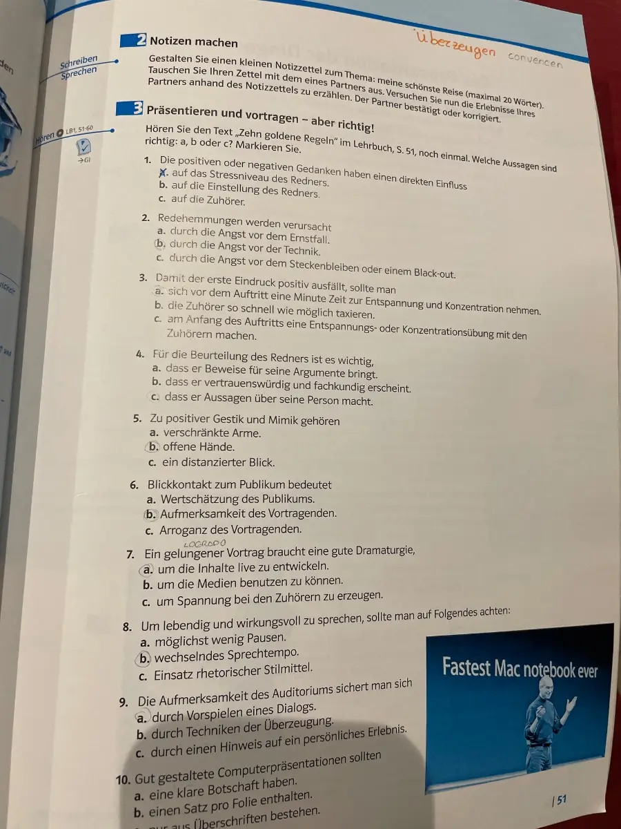 Lote de 2libros: Mittelpunkt B2 Arbeitsbuch - Deutsch als Fremdsprache für Fortgeschrittene, Mit…