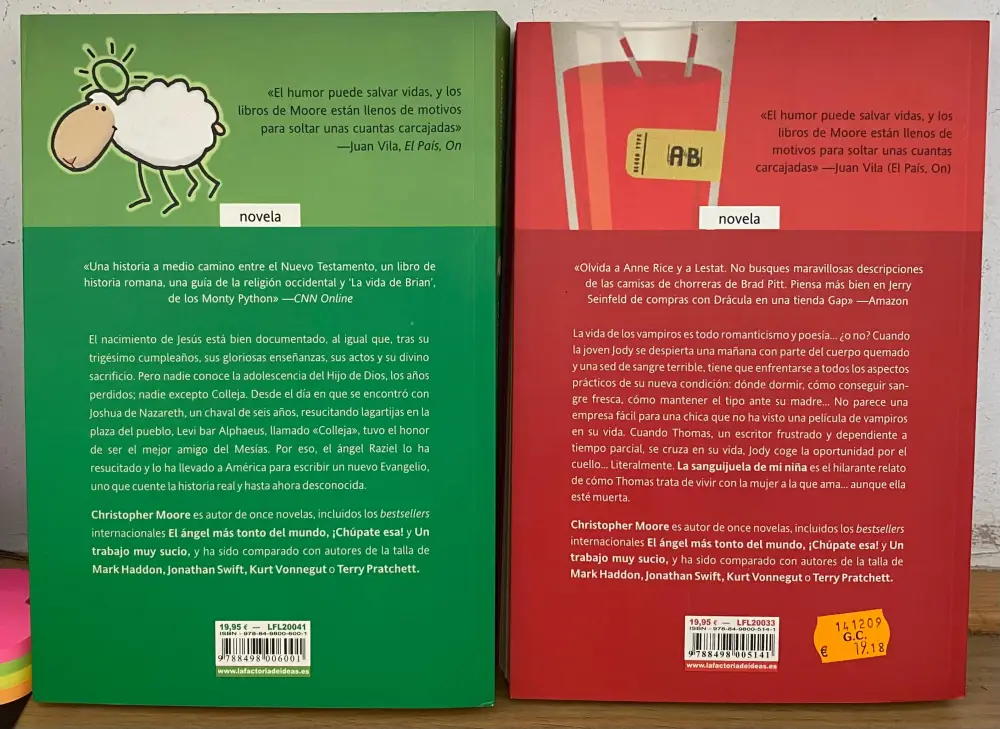 Pack 2 libros de Christopher Moore