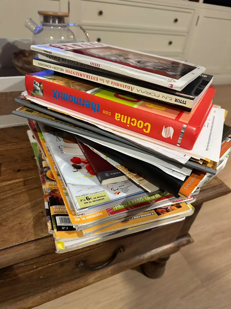 Lote de diccionarios, idiomas y libros de cocina