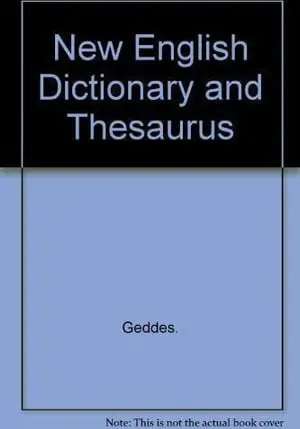 Portada de New English Dictionary and Thesaurus de Grosset